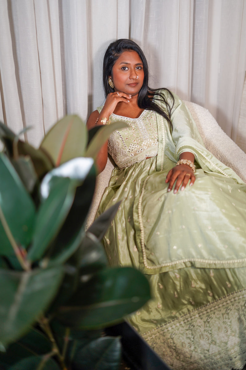Pastel Green Lehenga