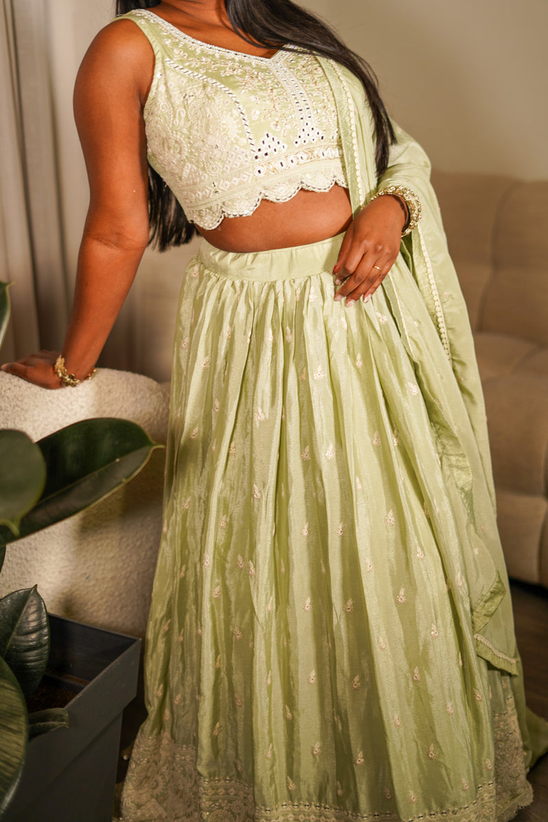 Pastel Green Lehenga