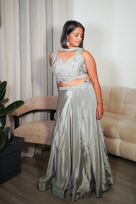 Grey Lehenga