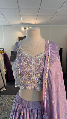 Lavender Purple Lehenga