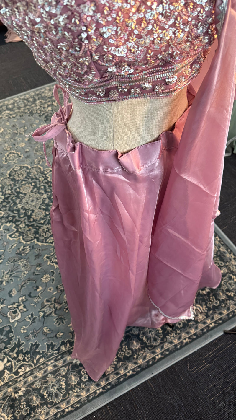 Pink Silk Lehenga