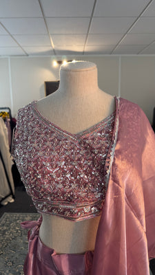 Pink Silk Lehenga