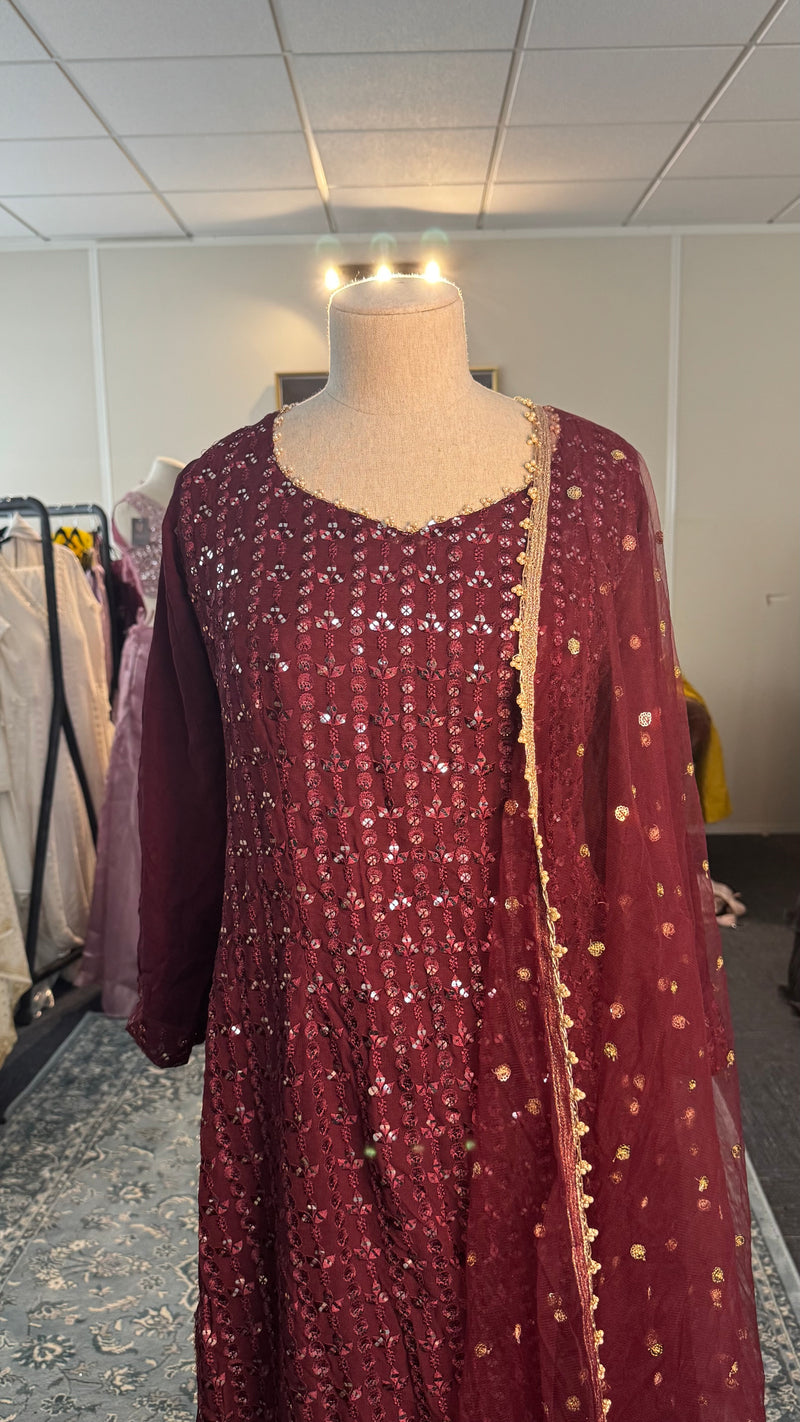 Burgundy Red Shahara