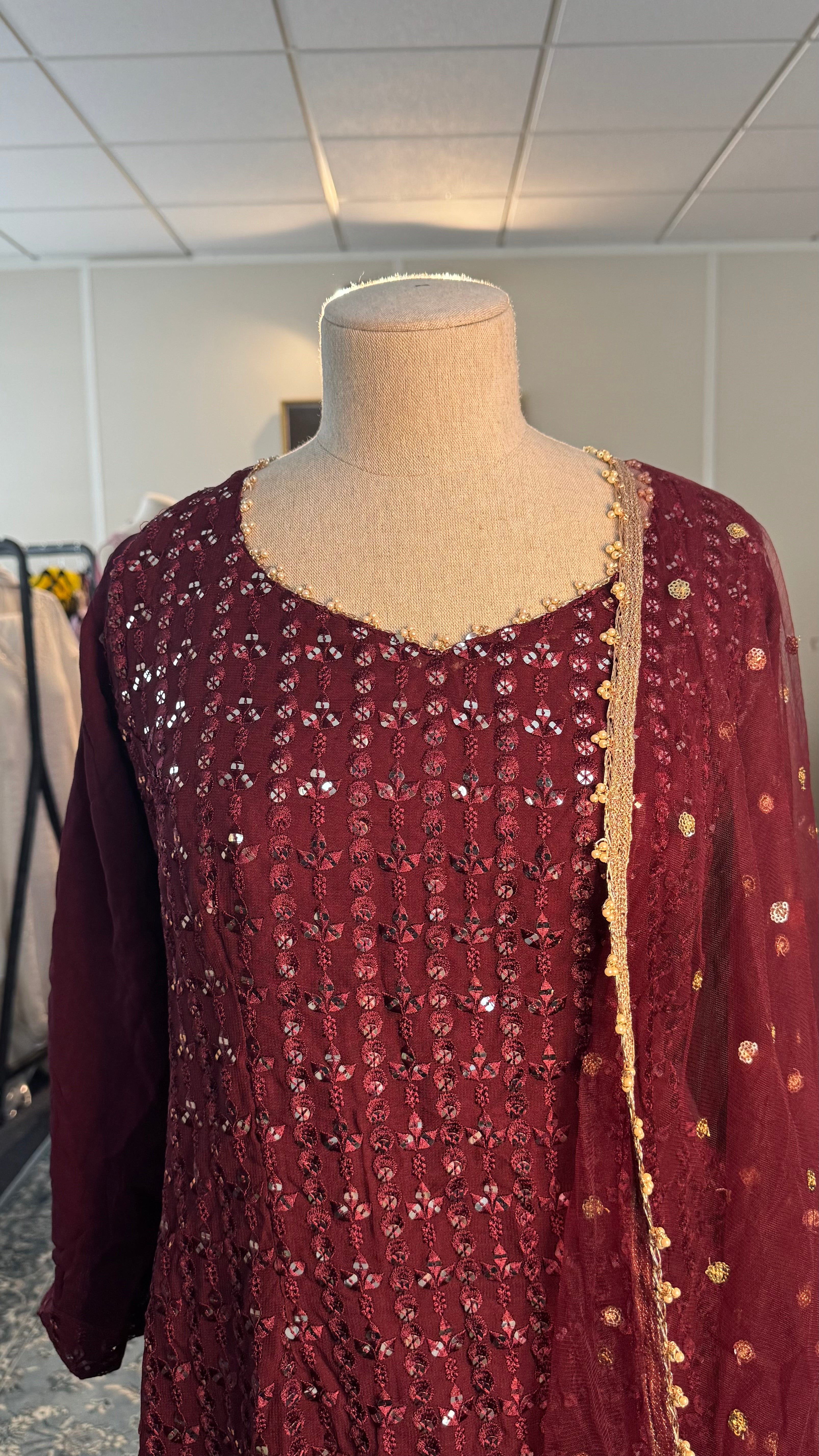 Burgundy Red Shahara