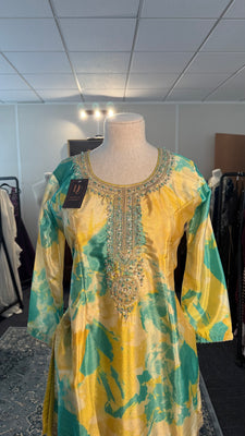 Light Blue and Yellow Shahara