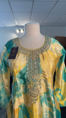 Light Blue and Yellow Shahara