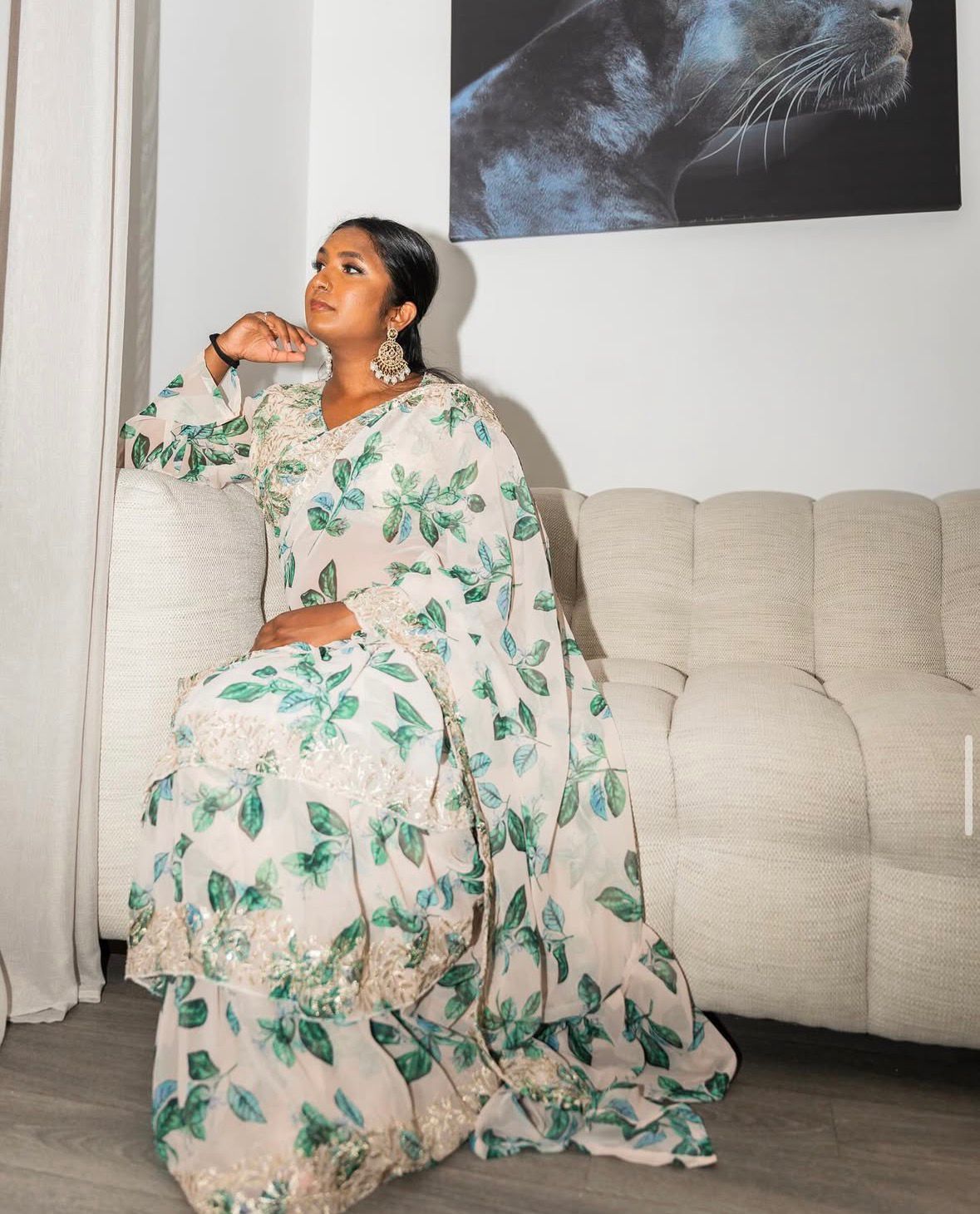 One minute saree