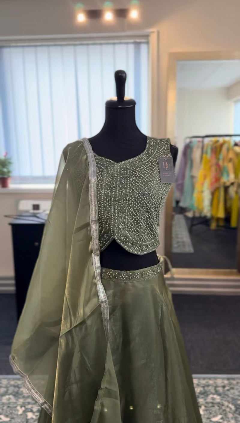 Green Lehenga
