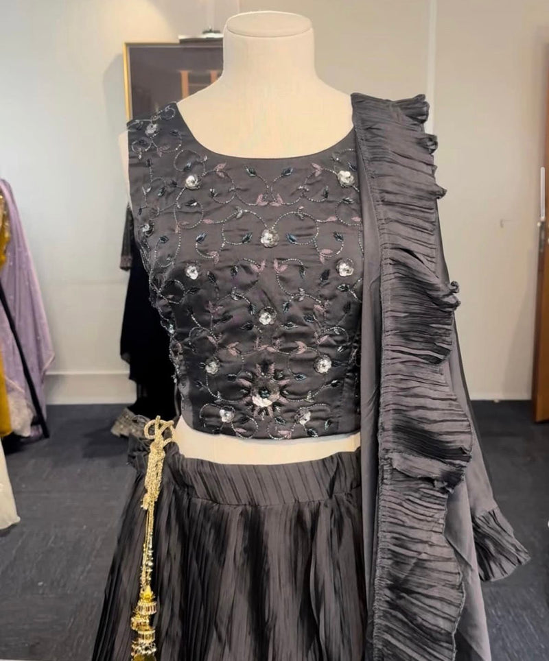Grey Lehenga