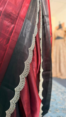 Crimson Noir Saree