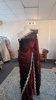 Crimson Noir Saree