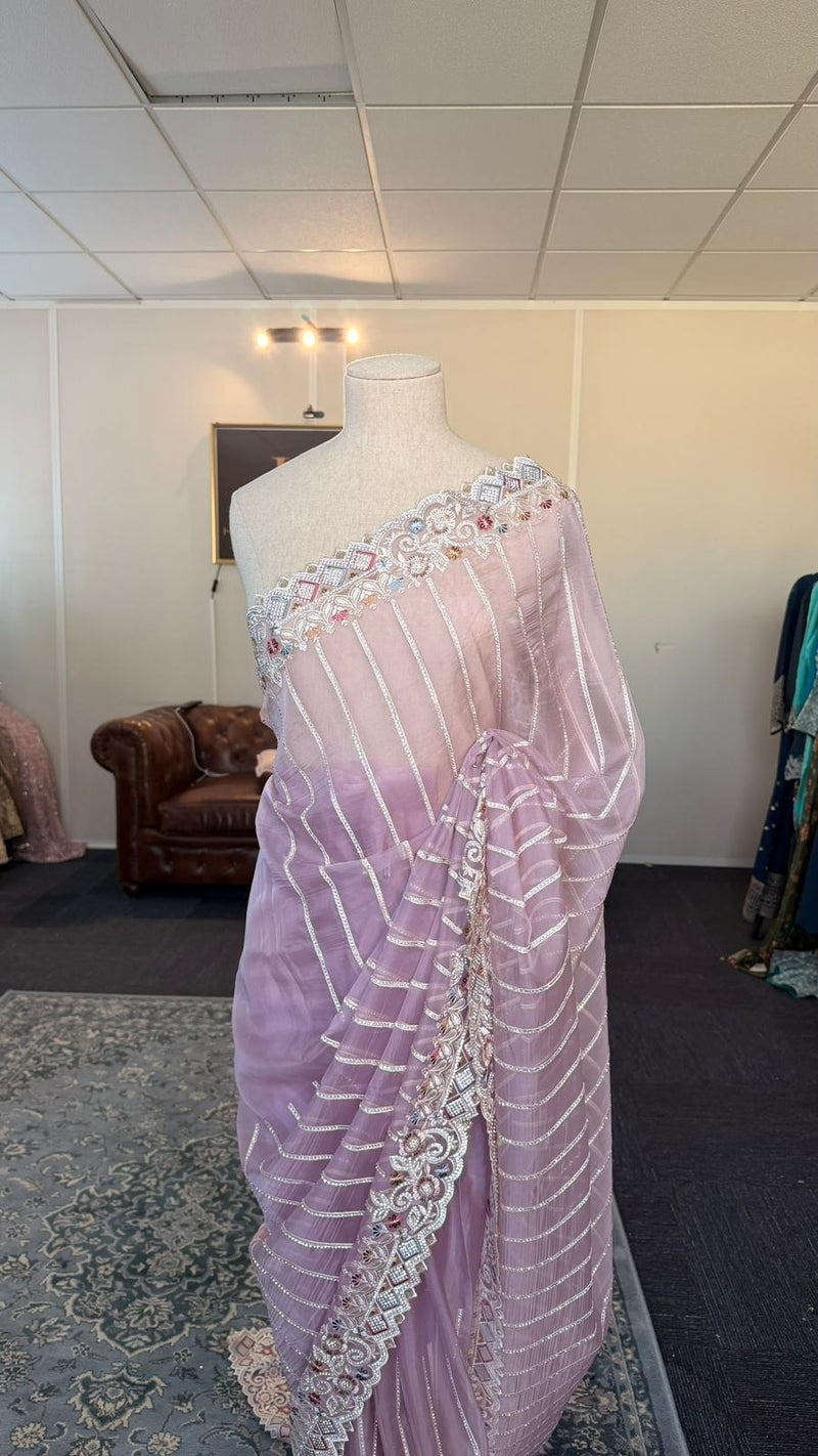 Amethyst Elegance Saree