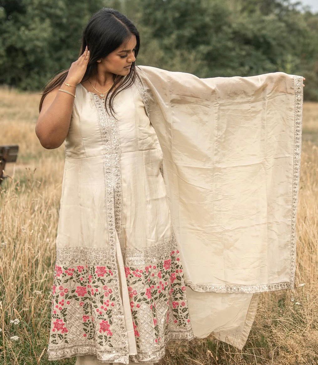 Long beige Sharara