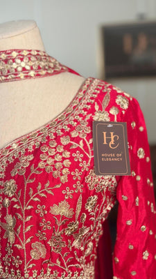 Fuchsia Pink Front-Open Shahara