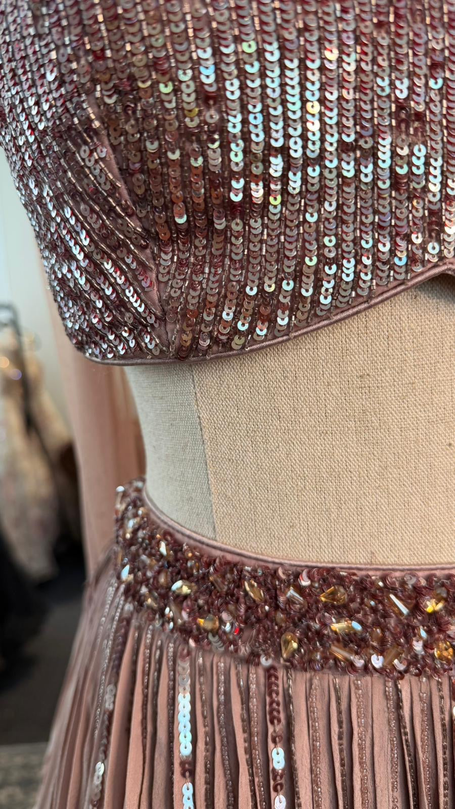 Blush Sparkle Lehenga
