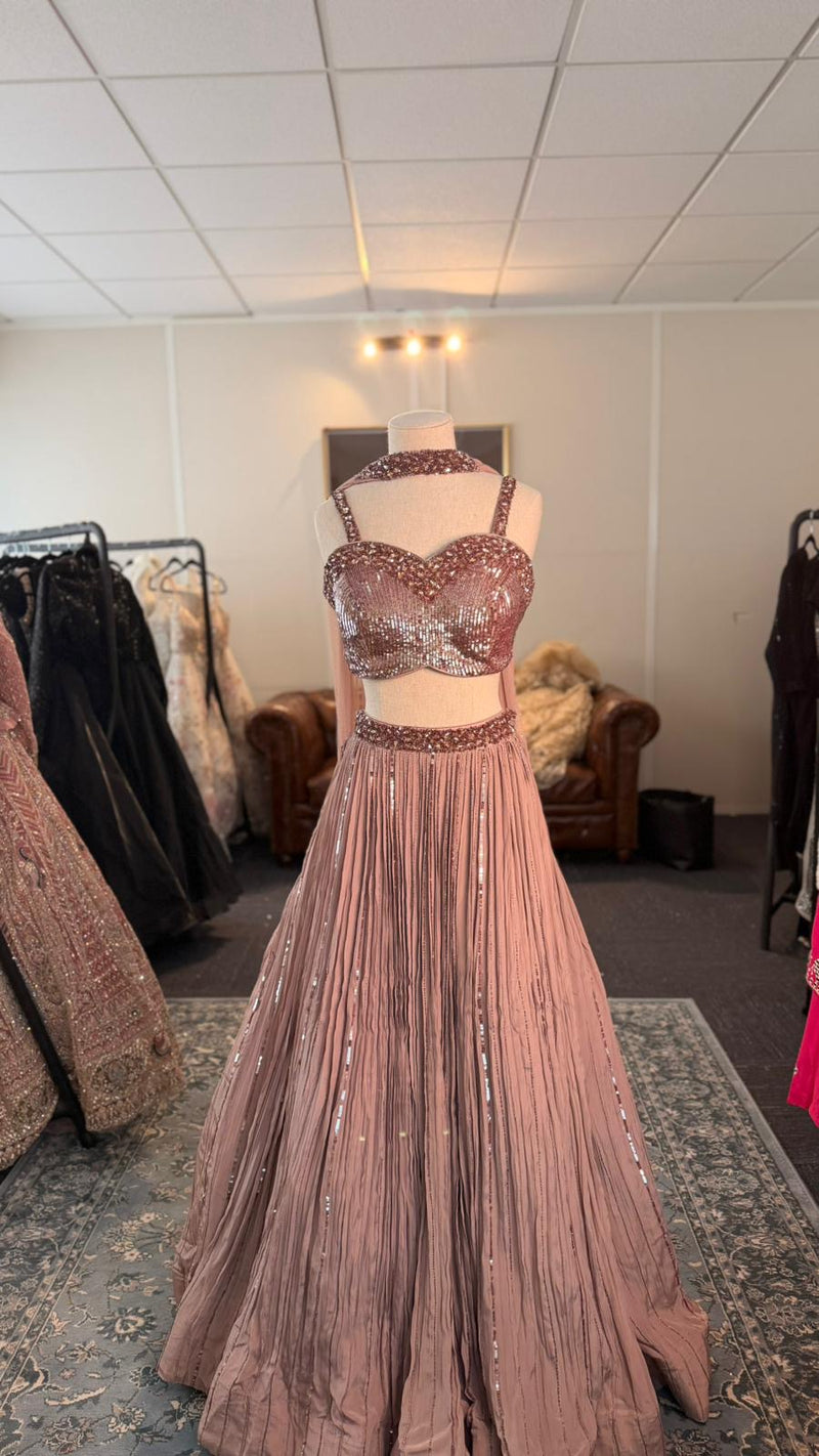 Blush Sparkle Lehenga