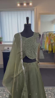 Green Lehenga